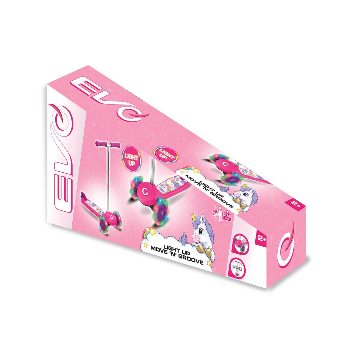 EVO Light-Up Move &#39;N&#39; Groove Scooter - Unicorn Scooters