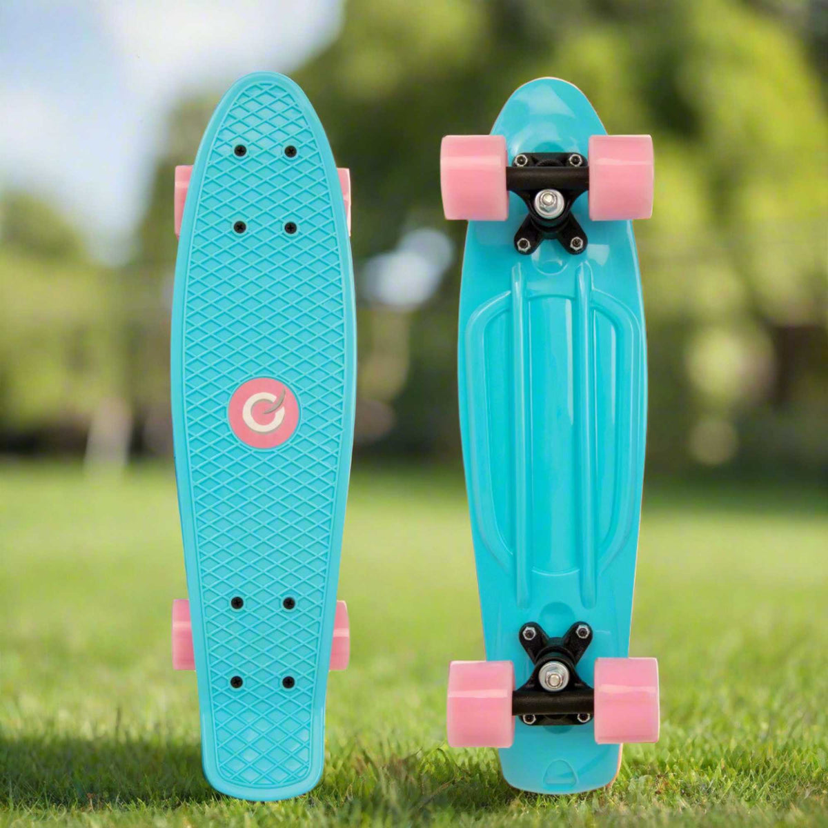 EVO Light-Up Penny Board - Blue &amp; Pink Skateboards