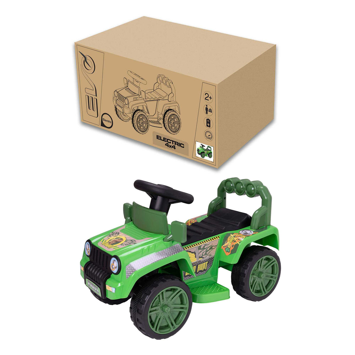 EVO Electric Ride On Dinosaur 4x4 Truck Electric Ride Ons