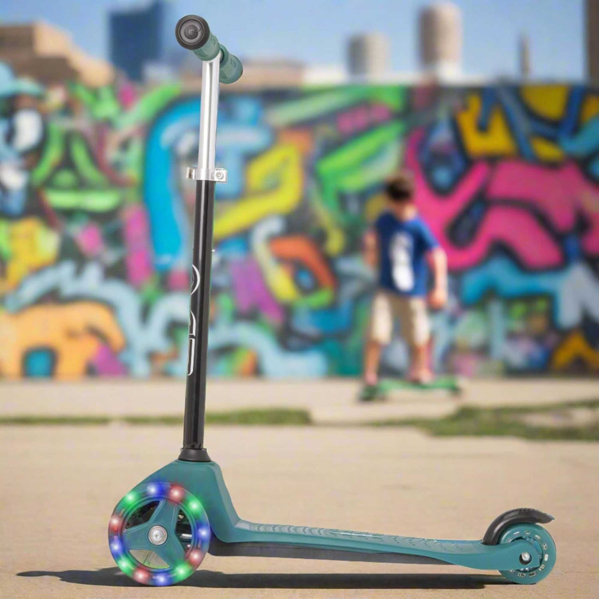 EVO Light Up Mini Cruiser Scooter  -  Green Scooters