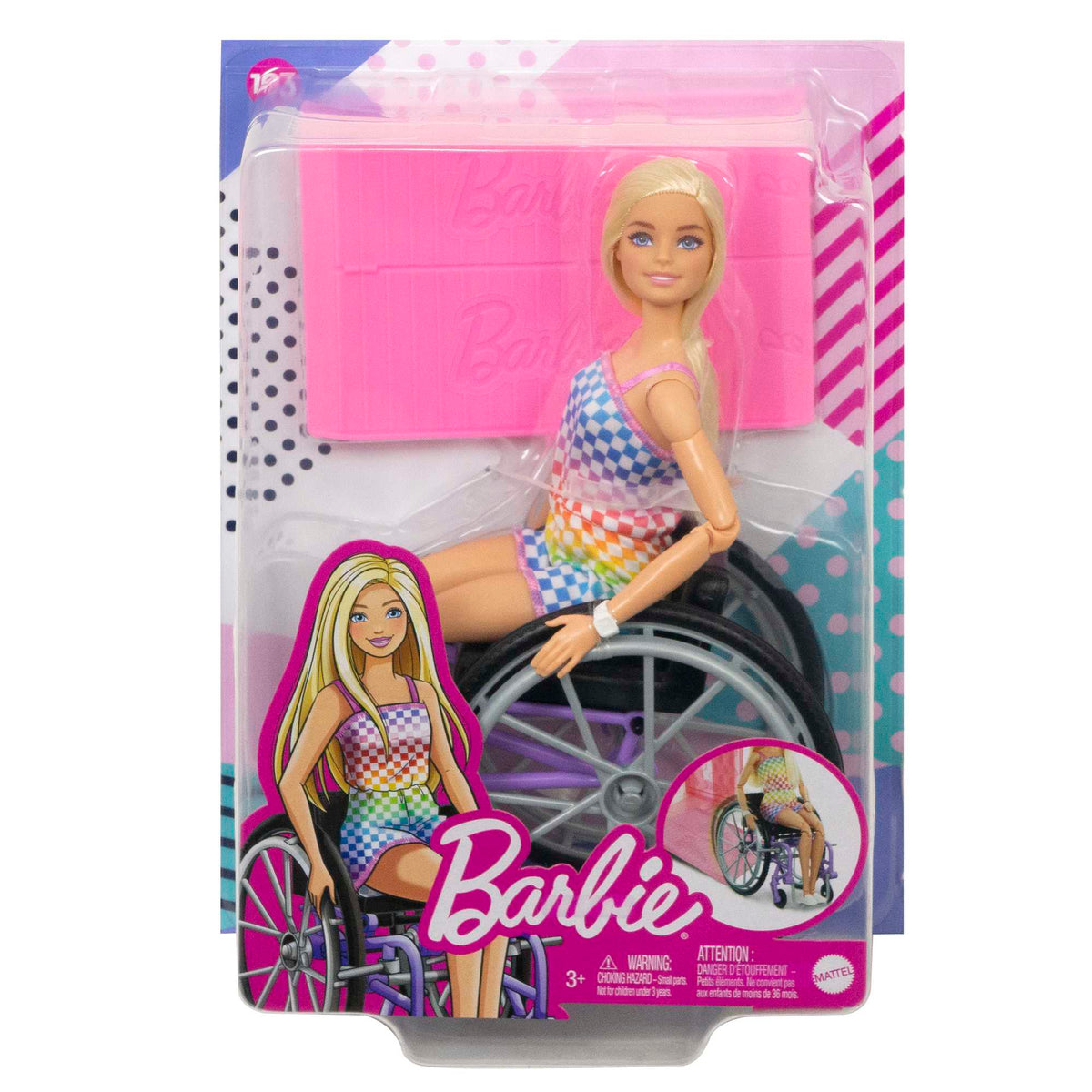 Barbie Doll With Wheelchair And Ramp - Blonde Dolls