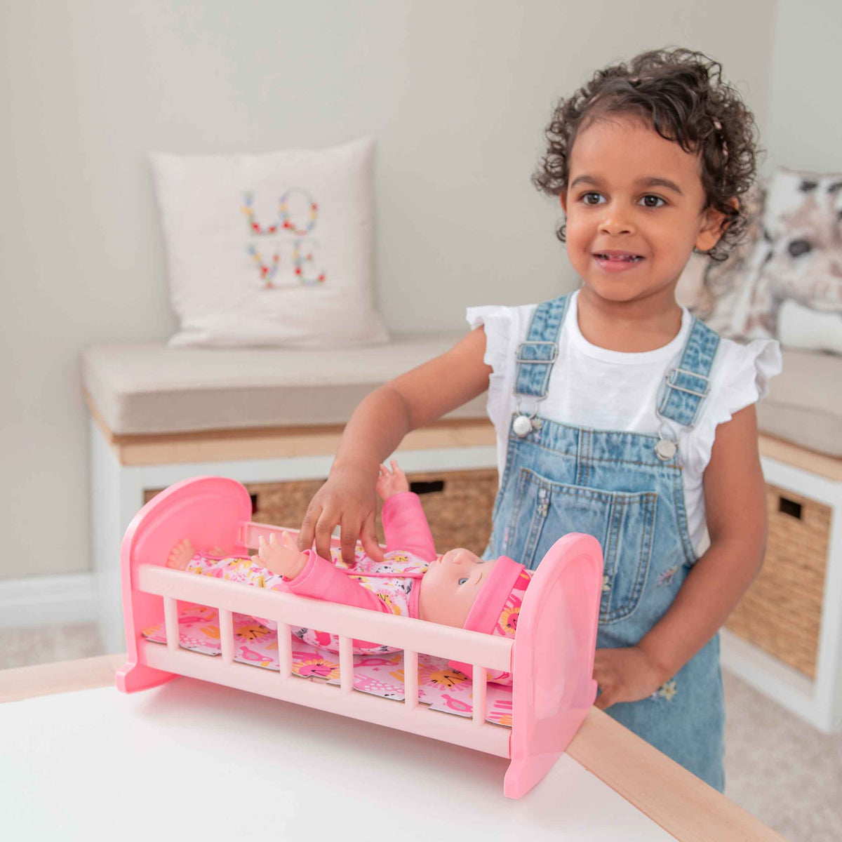 BabyBoo Lullaby Dolls Cot - Doll Included Dolls Accessories