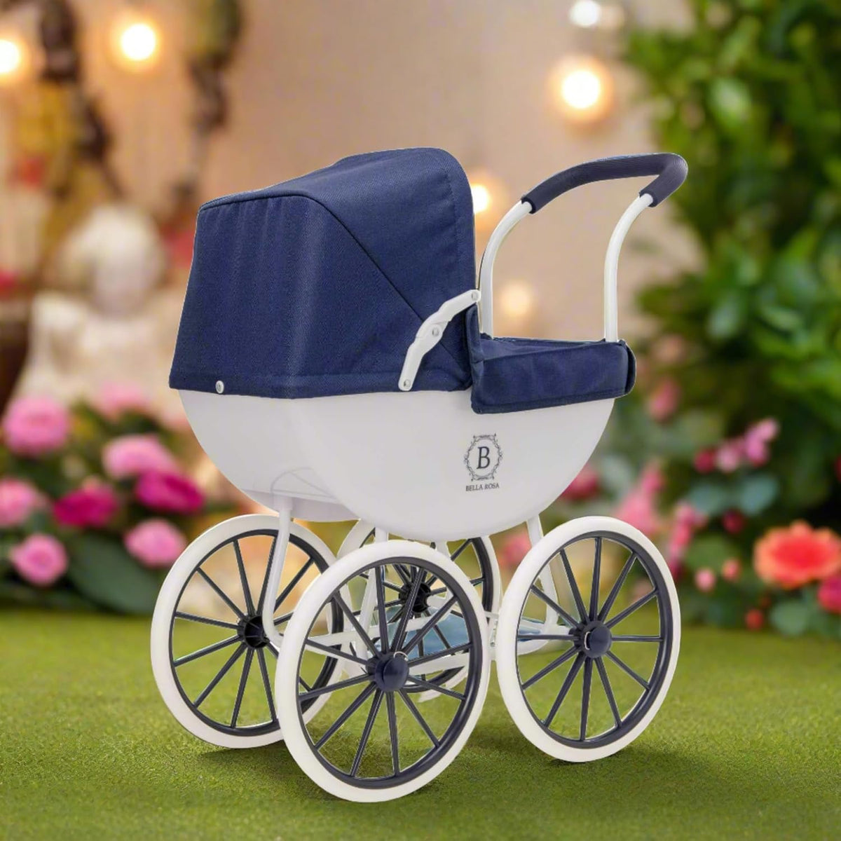 Bella Rosa My First Carriage Pram - Navy