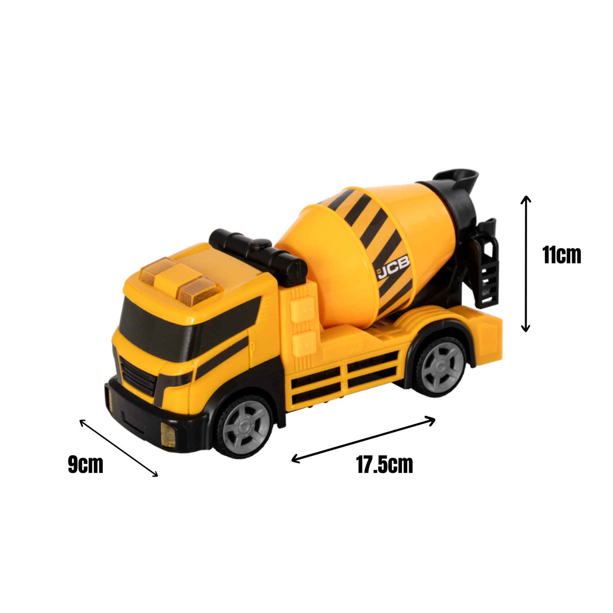 Teamsterz JCB Light &amp; Sound Cement Mixer Construction Vehicles