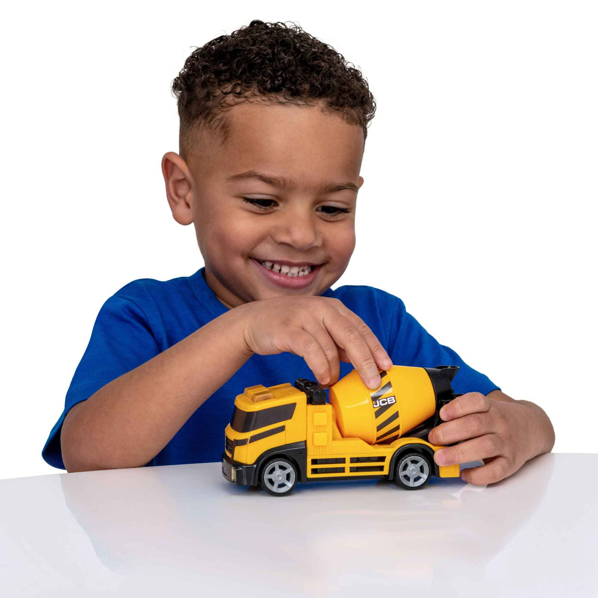 Teamsterz JCB Light &amp; Sound Cement Mixer Construction Vehicles