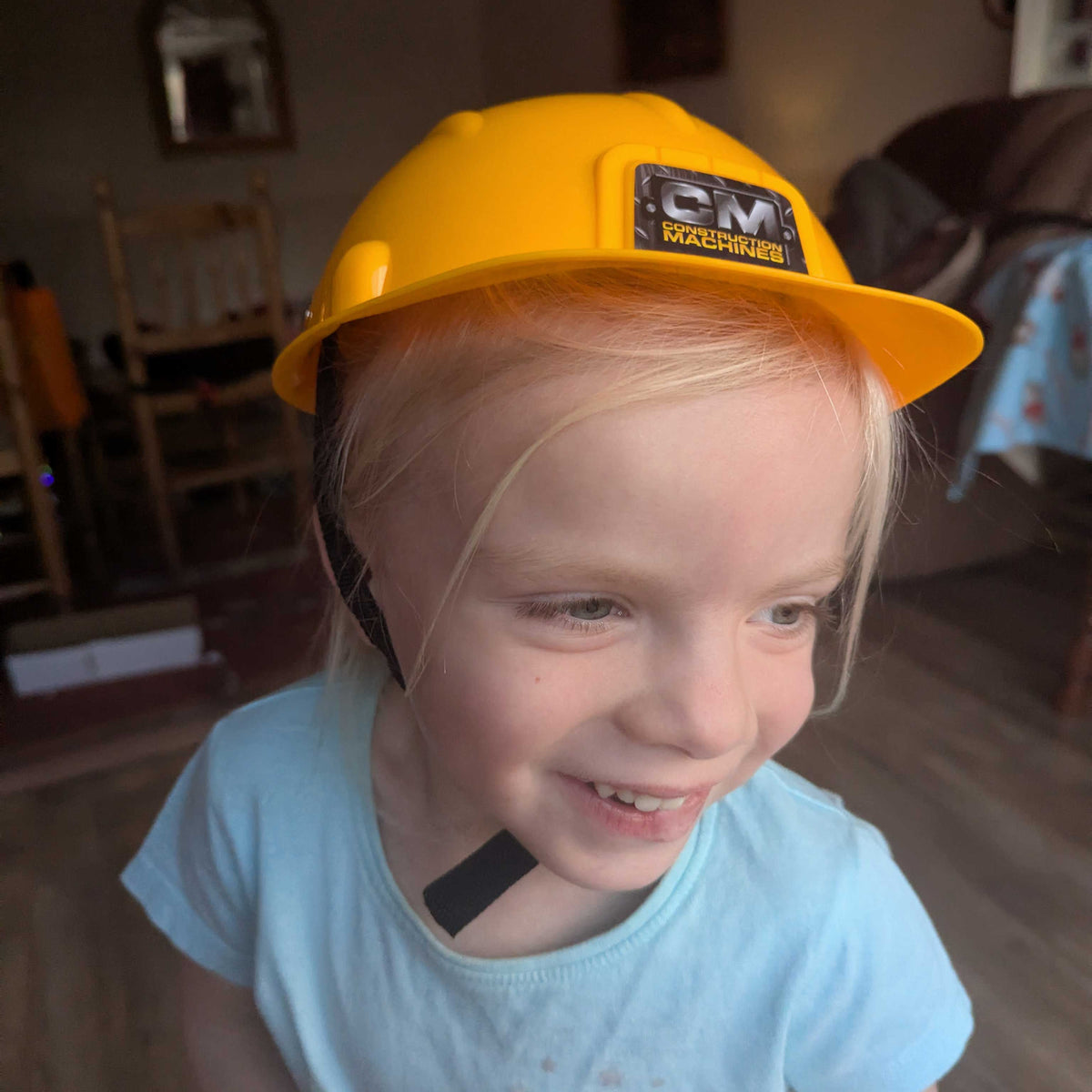 Childrens Yellow Hard Construction Helmet