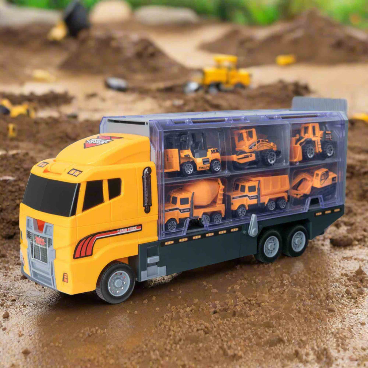 Teamsterz Construction Transporter Toy Truck Playset Construction Vehicles