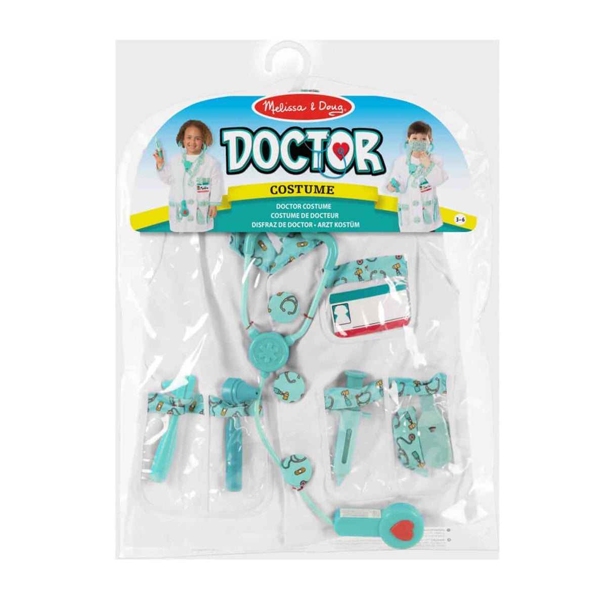 Melissa and Doug Doctor Fancy Dress + Peppa Pig&#39;s Medic Nurse Playset - Bundle Medic
