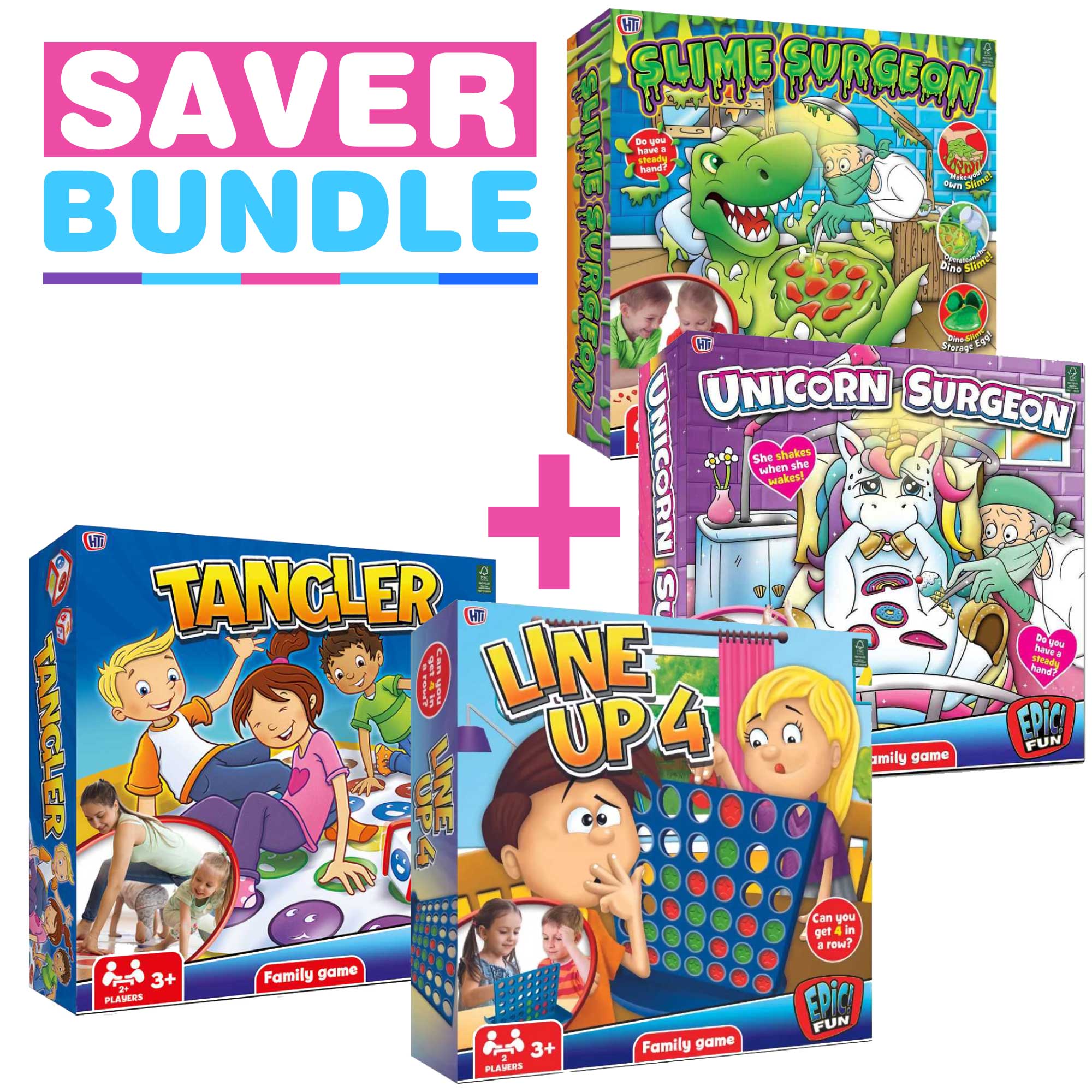4 Family Games Bundle Boxed Family Games