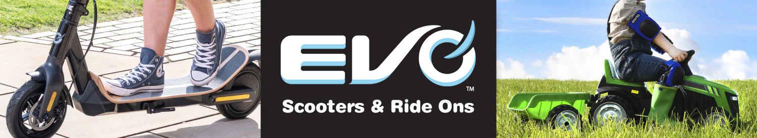 Evo wheeled toys banner