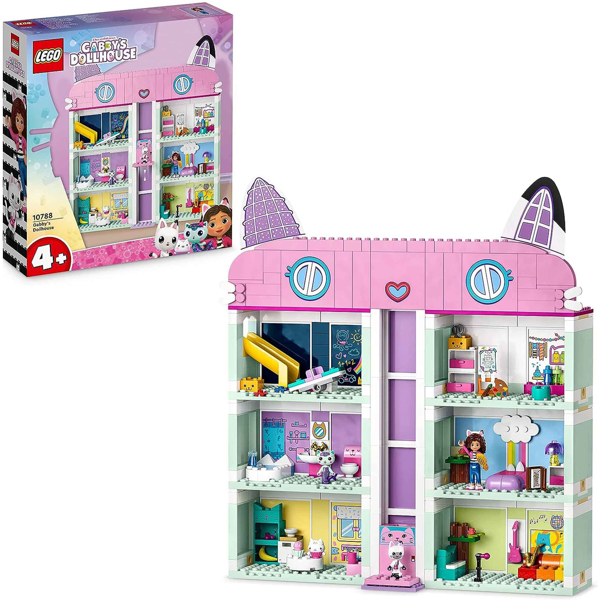 LEGO Gabby's Dollhouse Toy Playset with 4 Figures