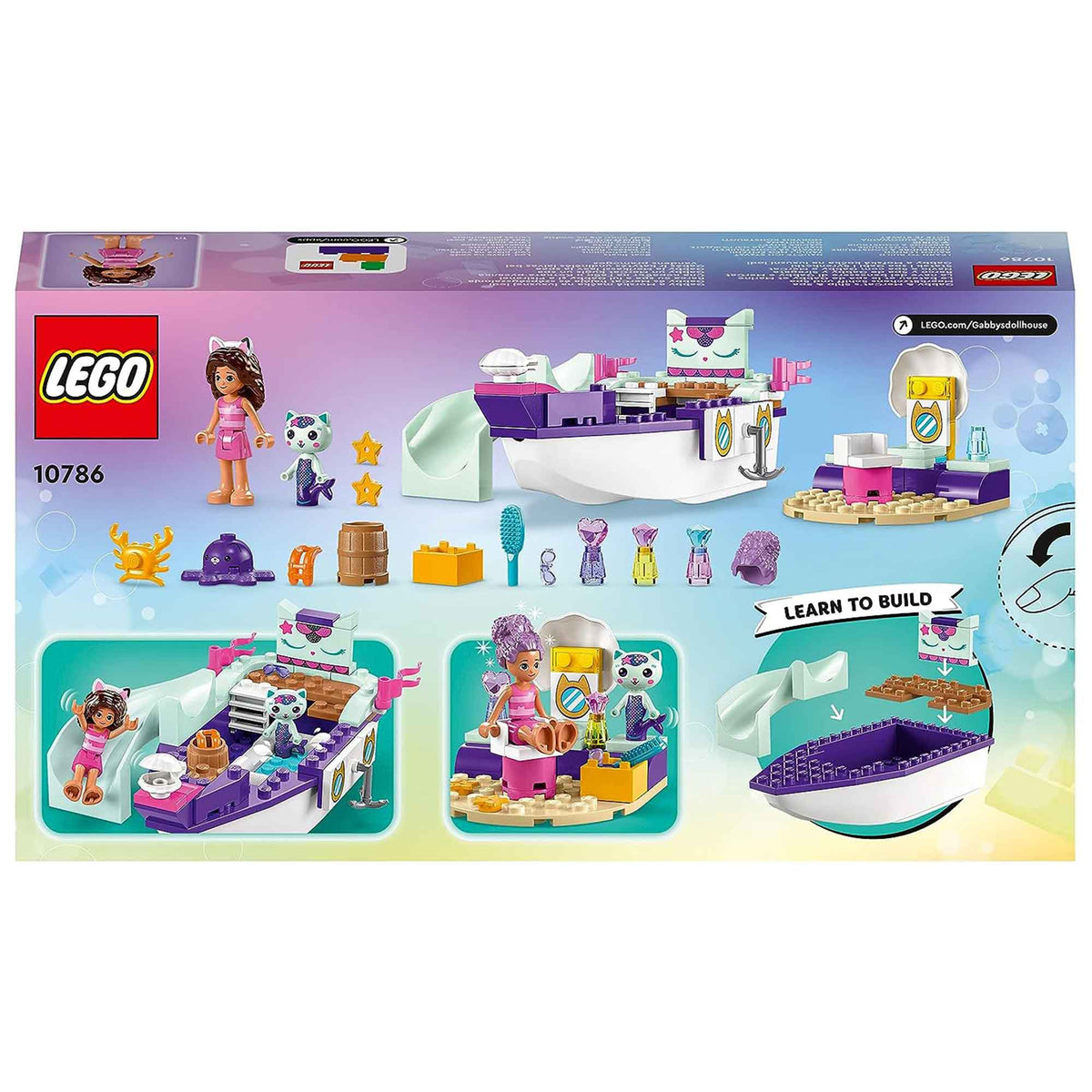 LEGO Gabby&#39;s Dollhouse Gabby &amp; MerCat&#39;s Ship &amp; Spa Set
