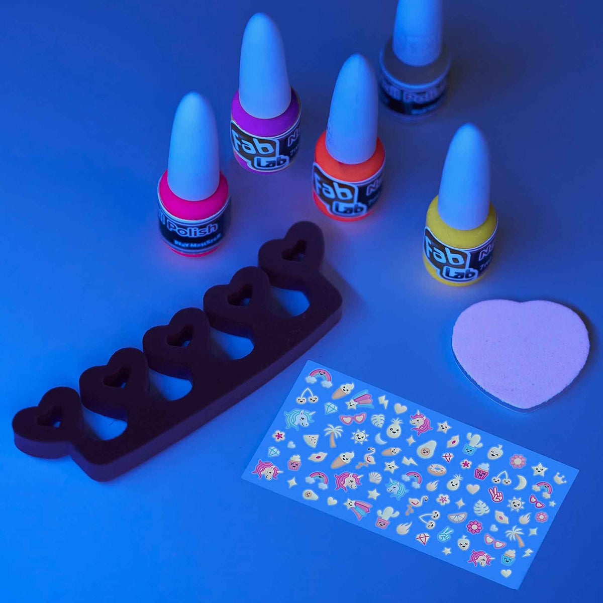 FabLab Glow in the Dark Nail Art Craft Kits