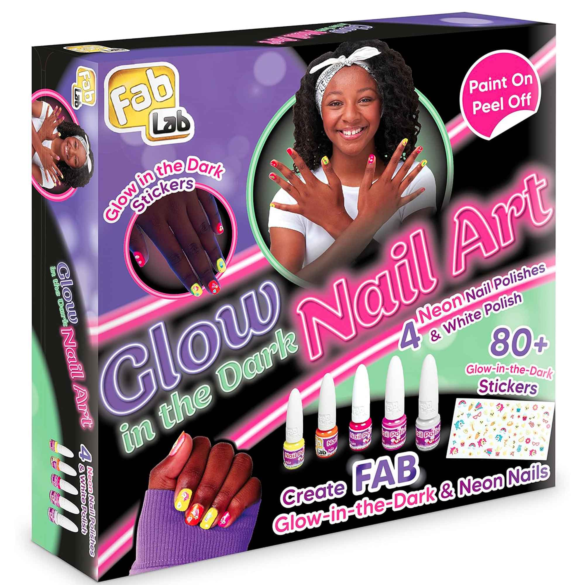 FabLab Glow in the Dark Nail Art Craft Kits