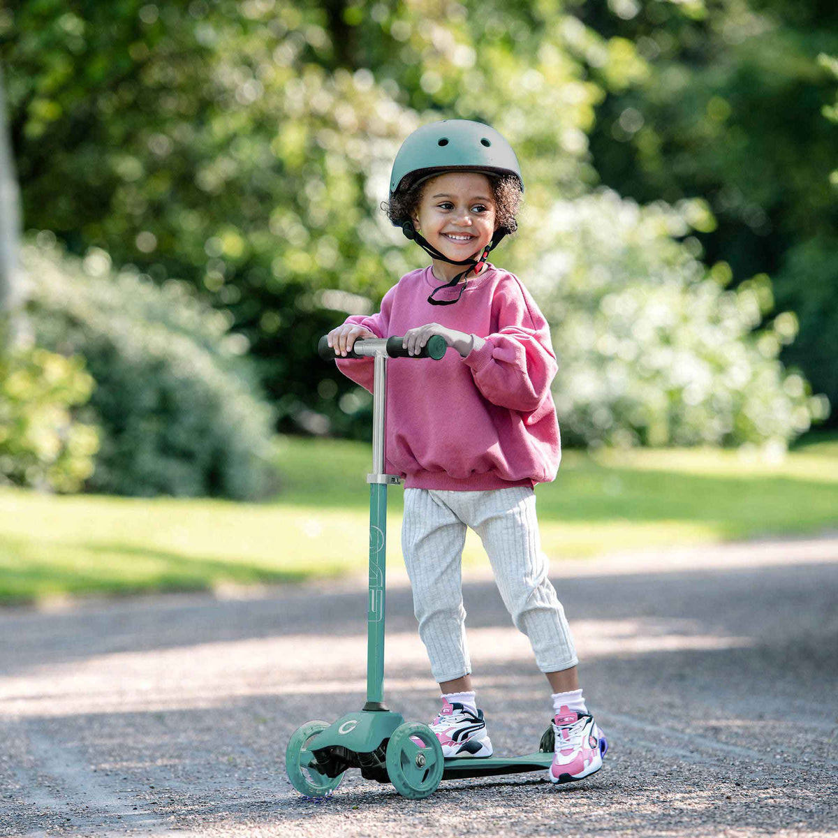 Evo 3 in 1 Cruiser Toddler Ride On &amp; Scooter - Green Scooters