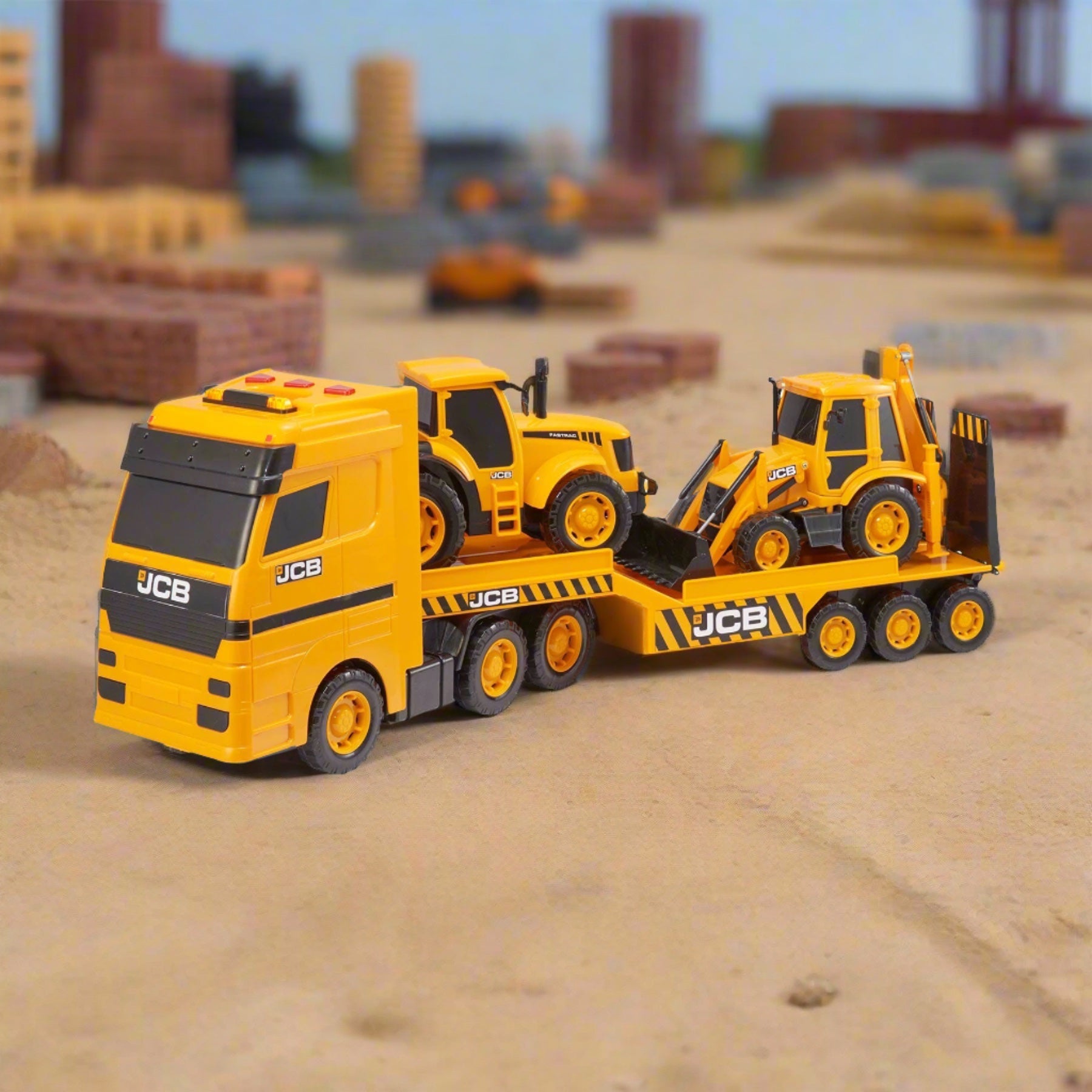 JCB Heavy Loader Transporter Truck Toy