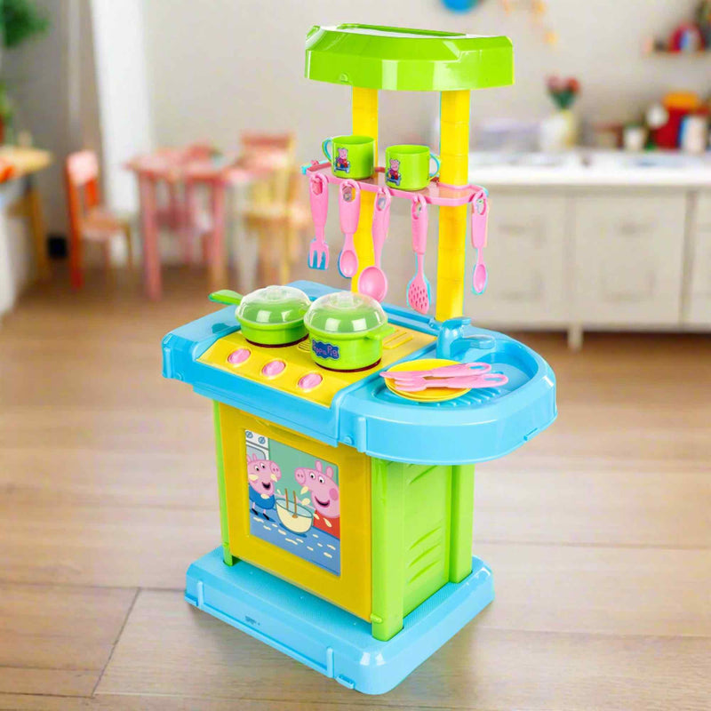 Peppa Pig Cook N Go Kitchen Playset | Includes Carry Case