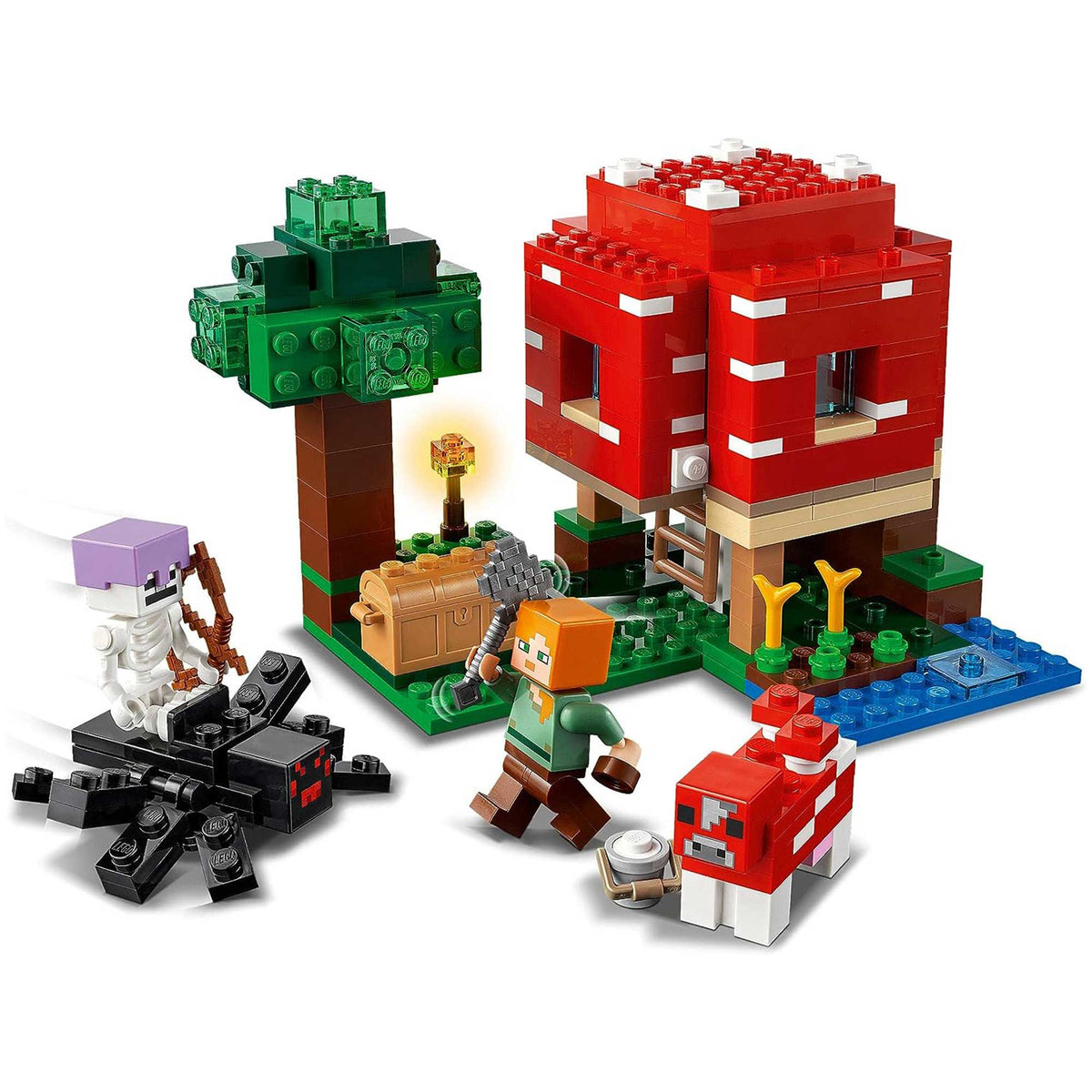 LEGO Minecraft 21179 The Mushroom House Toy for Kids