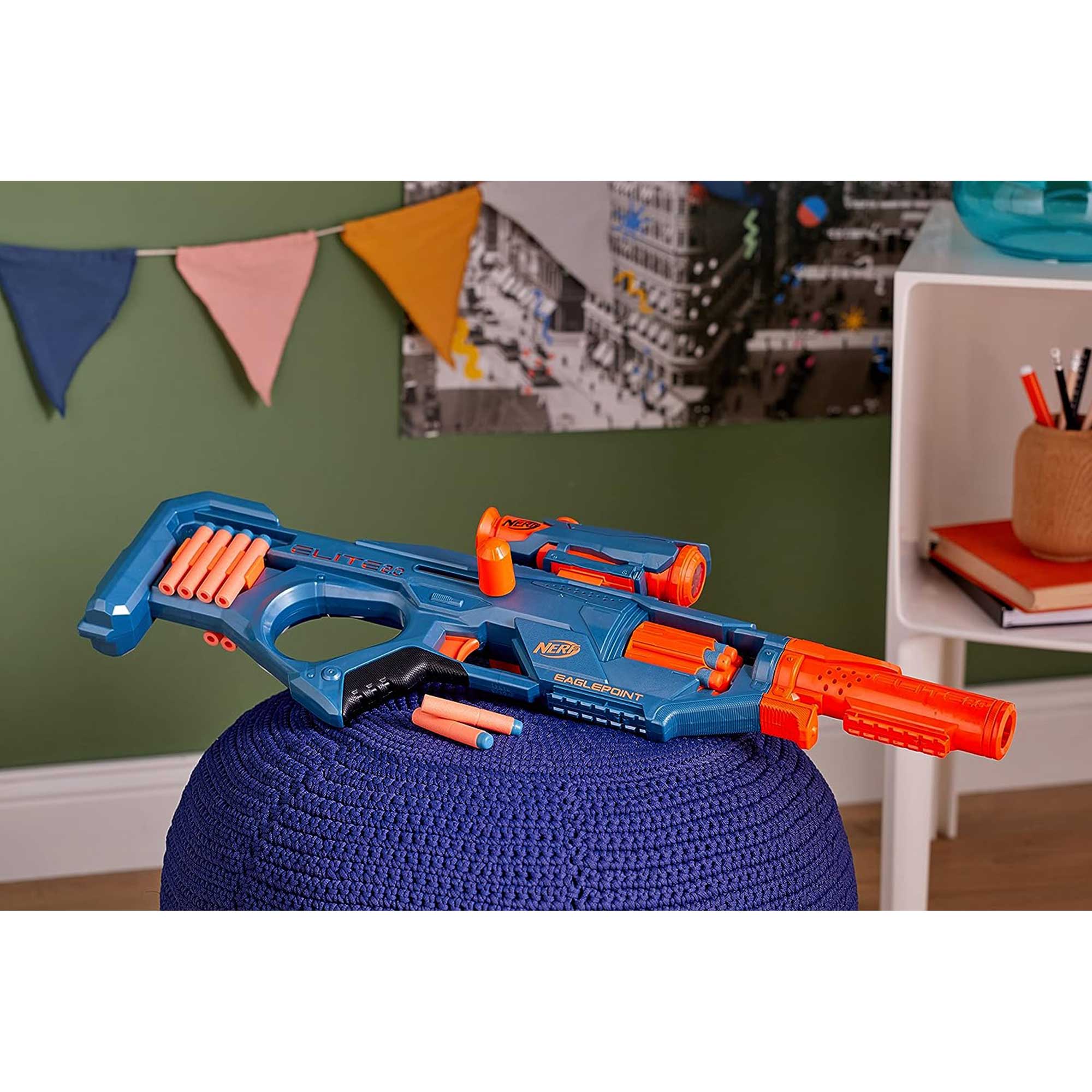 NERF Elite Eaglepoint RD-8 Blaster From Hasbro Review!, 59% OFF