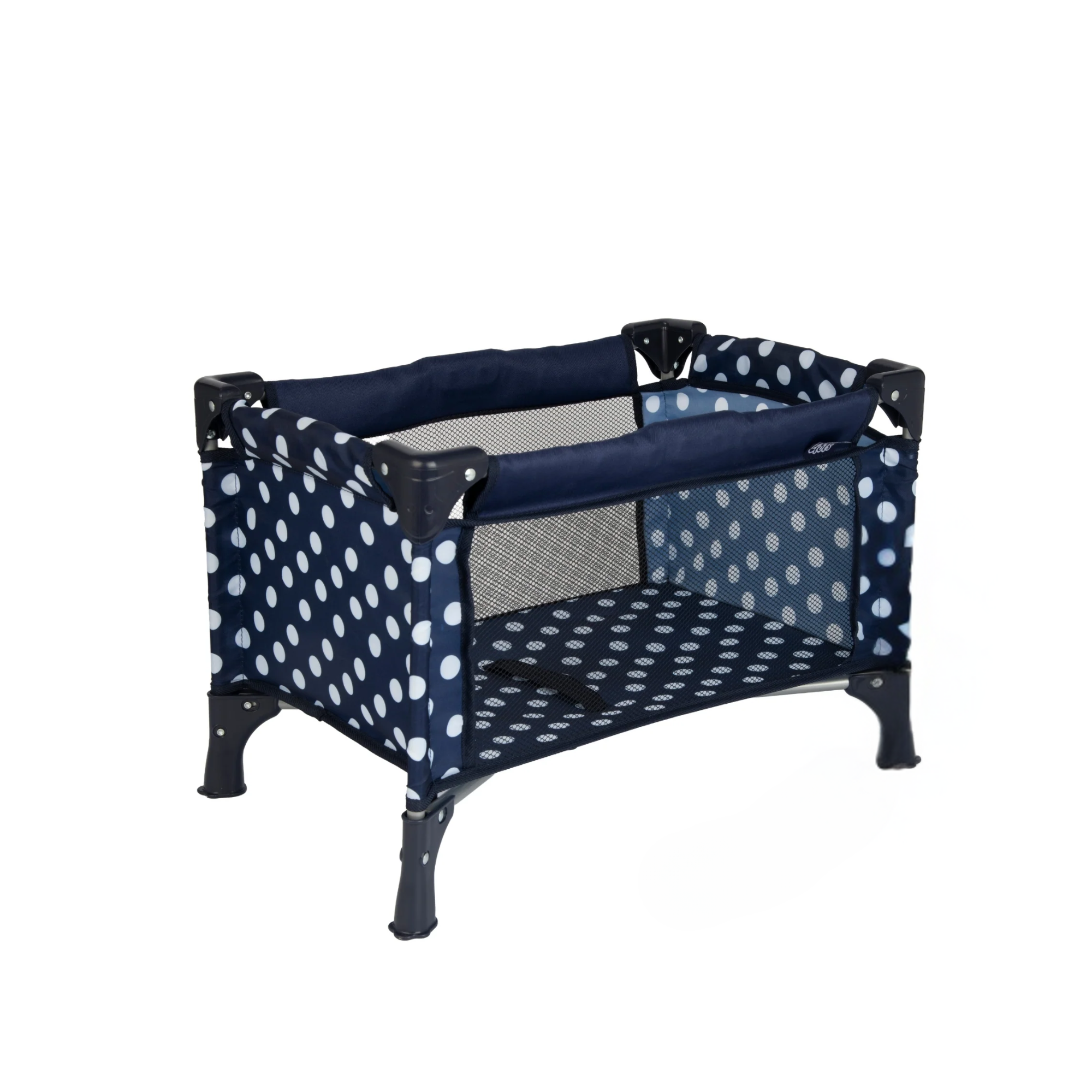 Dolly Tots Travel Dolls Cot - Navy Dolls Accessories
