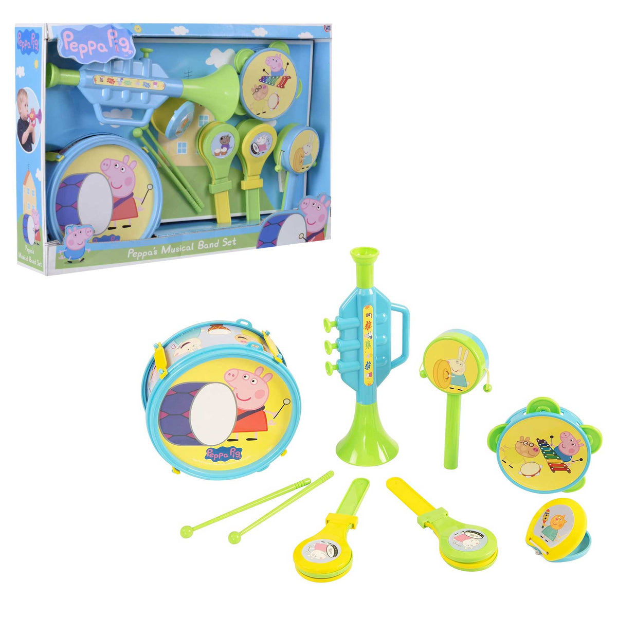 peppa pig musical toy, musical toy for children , musical playset for kids , peppa pig playset, music toys, interactive toys, kids case, kids music toys, nickelodeon toys , kids maracas, peppa pig, george pig, mummy pig, daddy pig musical instruments