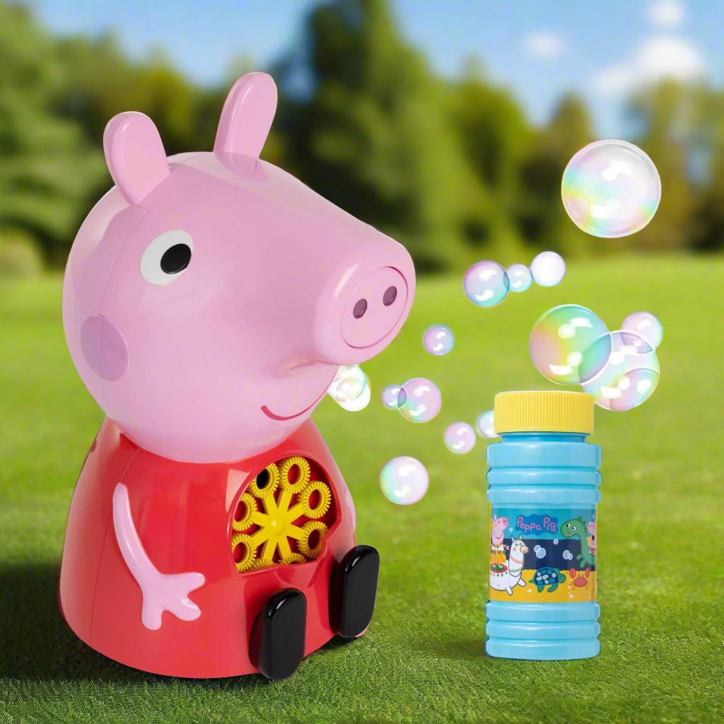 Peppa Pig Bubble Machine - Includes 118ml Bubble Solution Bubble Toys