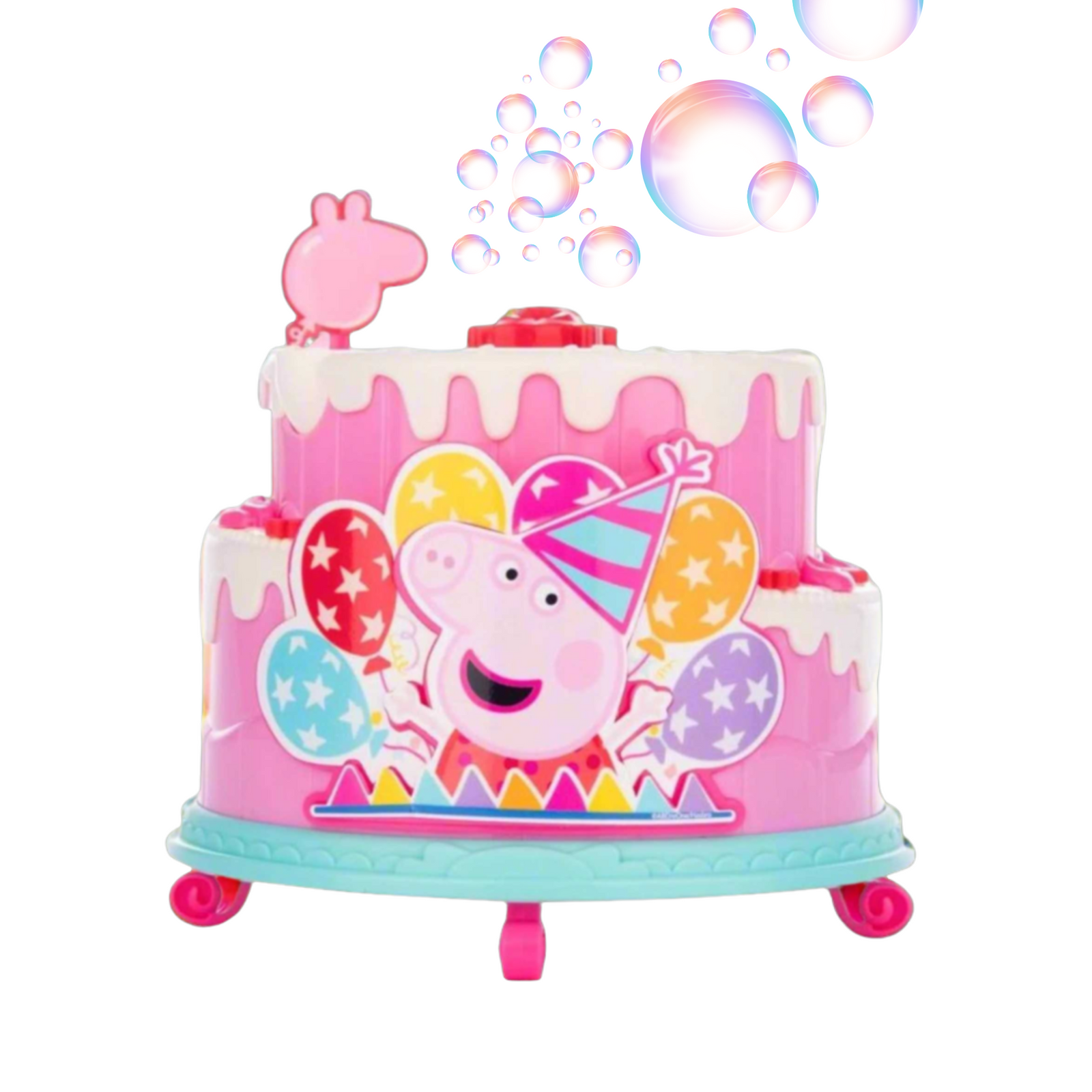 Peppa Pig Birthday Cake Bubble Blower - Includes Bubble Solution