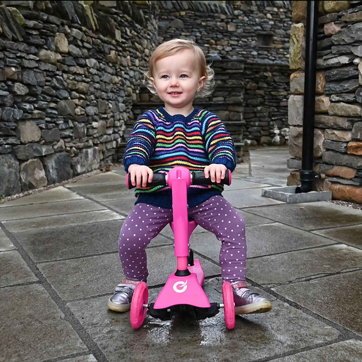 Evo 3 in 1 Cruiser Toddler Ride On &amp; Scooter - Pink Scooters