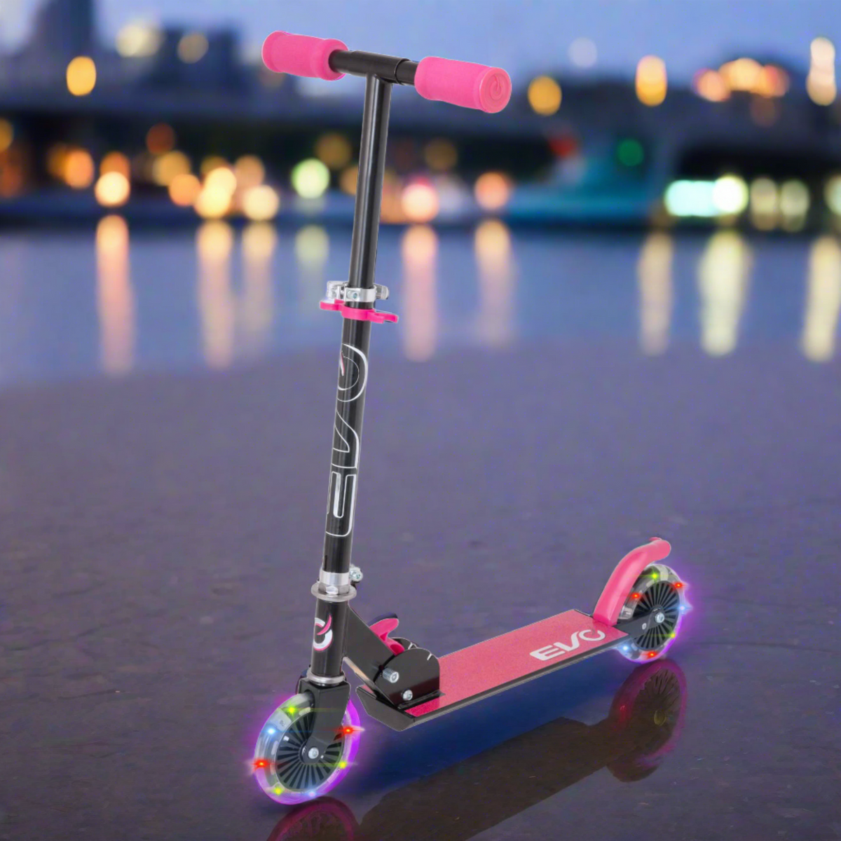 EVO Light Up Inline Scooter - Pink