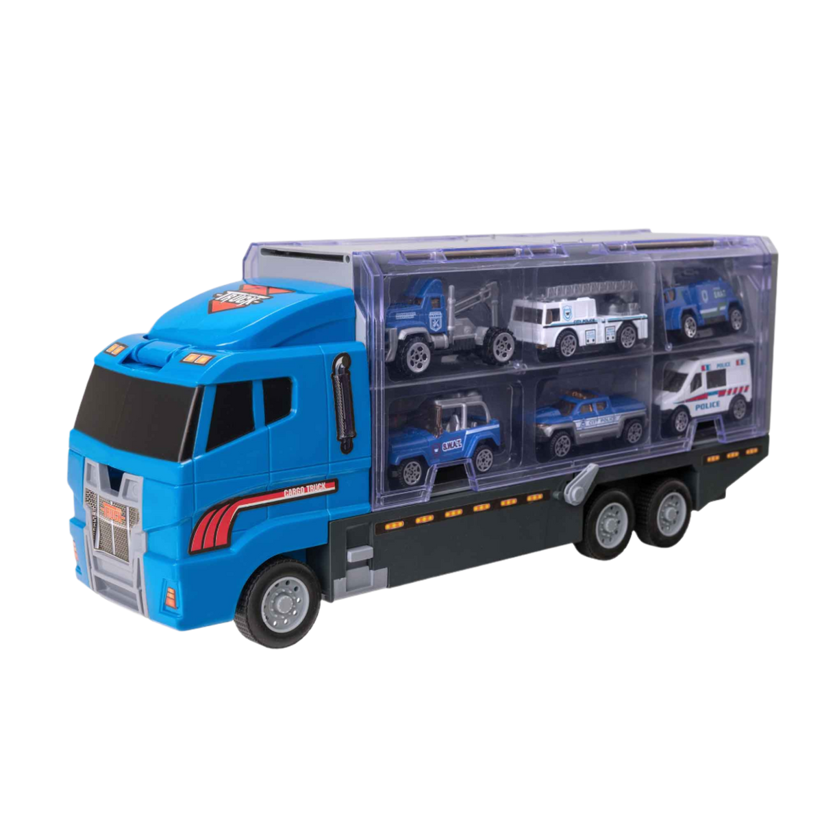 Teamsterz Police Service Transporter Toy Truck Playset Cars &amp; Transporters
