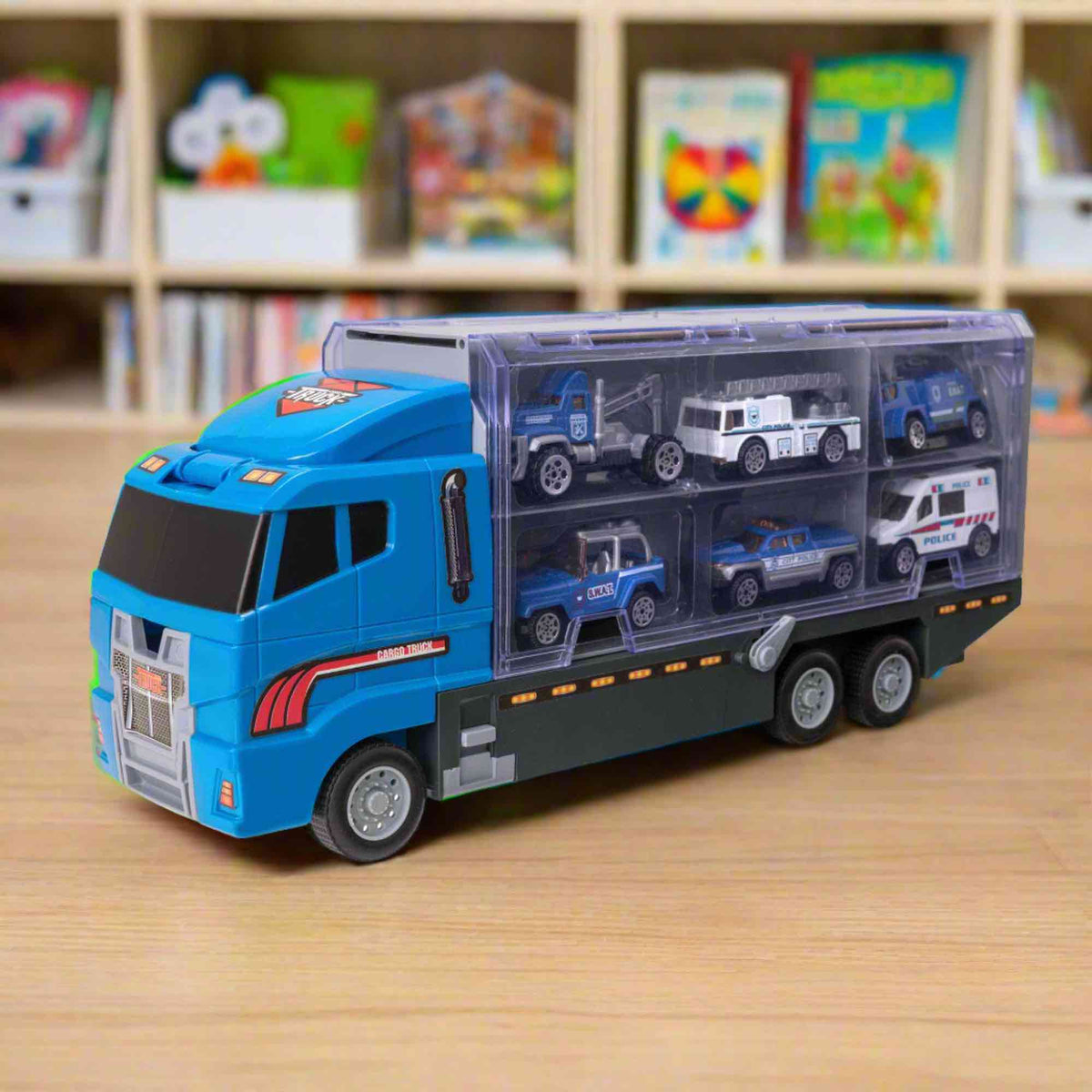Teamsterz Police Service Transporter Toy Truck Playset Cars &amp; Transporters