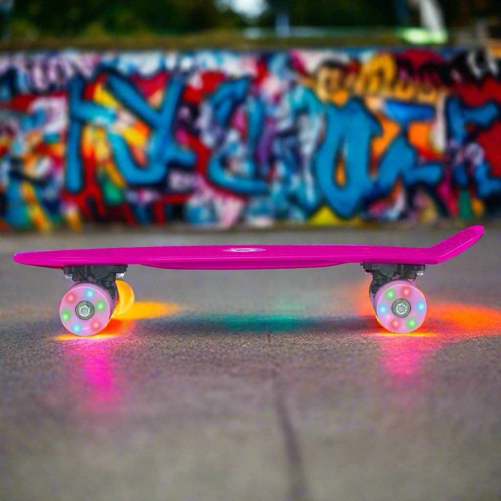 EVO 22&quot; Light Up Penny Board - Pink Skateboards