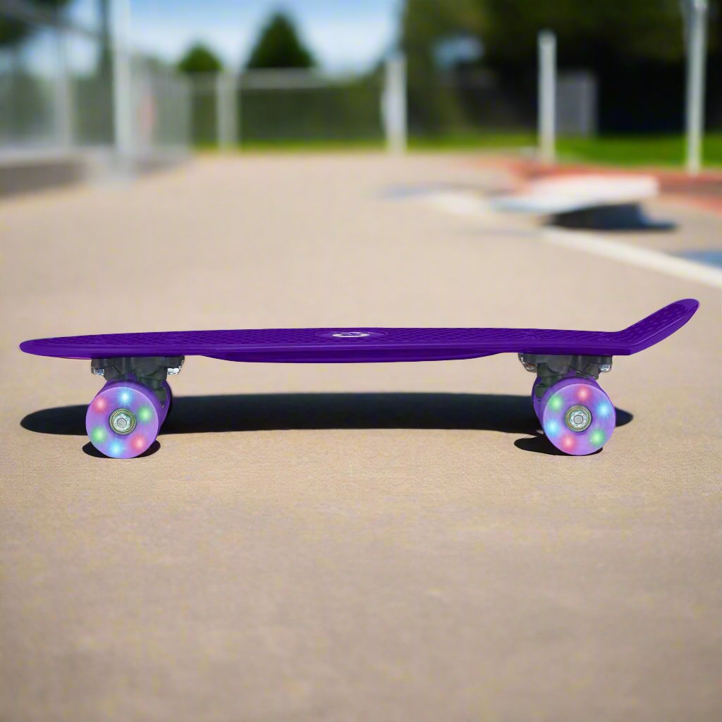EVO 22&quot; Light Up Penny Board - Purple Skateboards