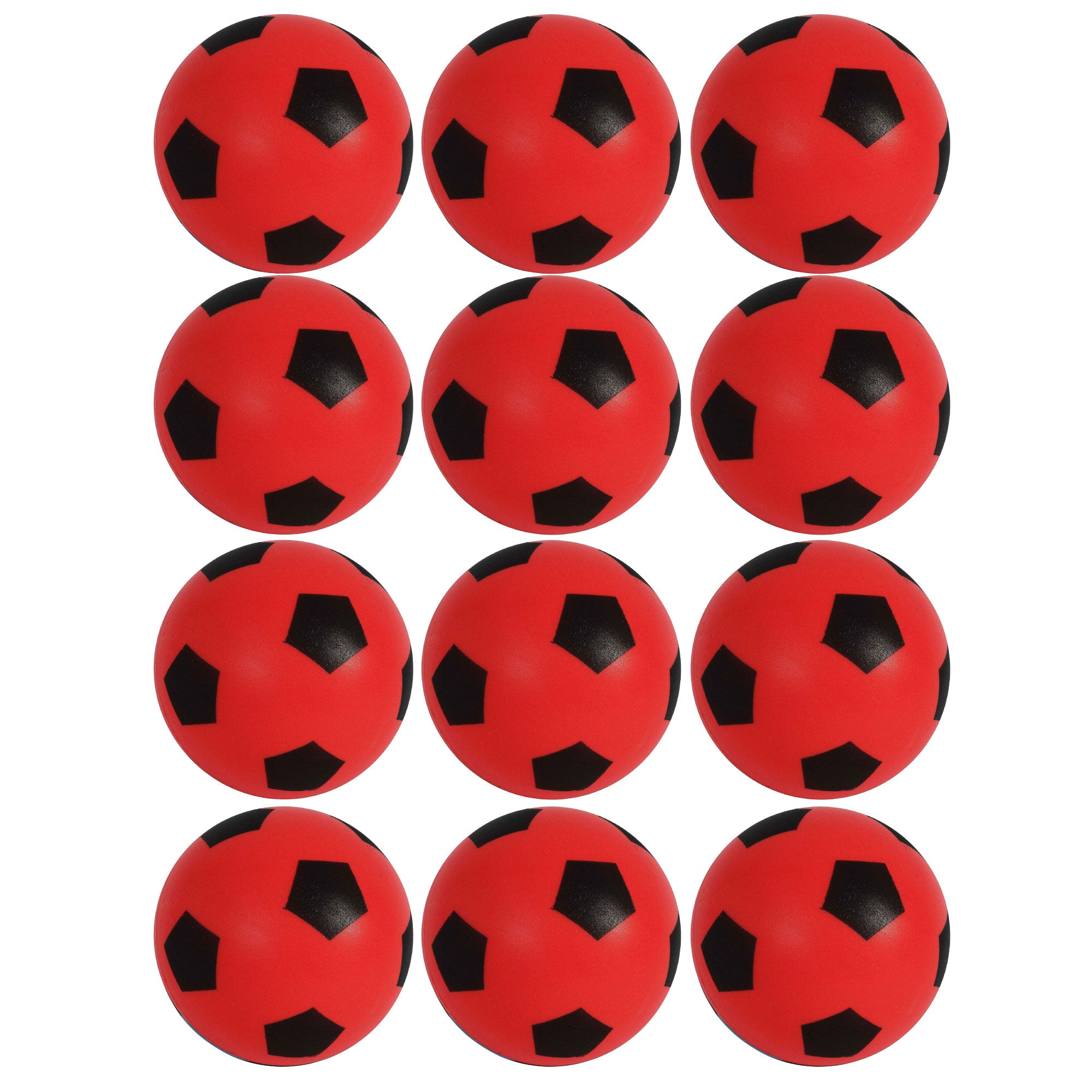Foam Football Pack Of 12 - Red (19.4cm )