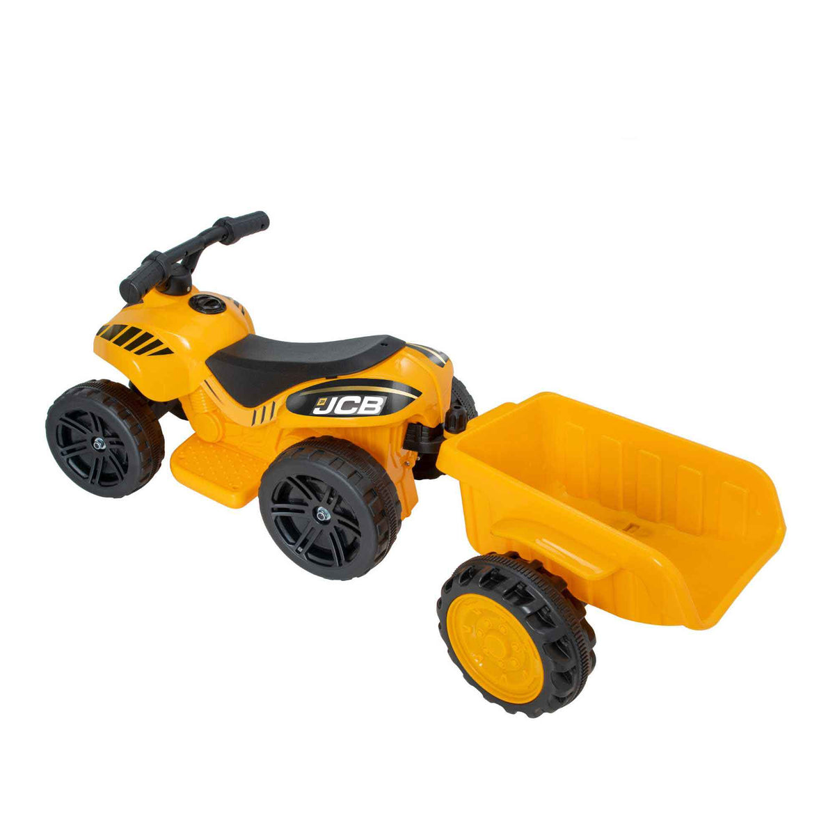 JCB Battery Operated Mini Quad Ride-On With Trailer