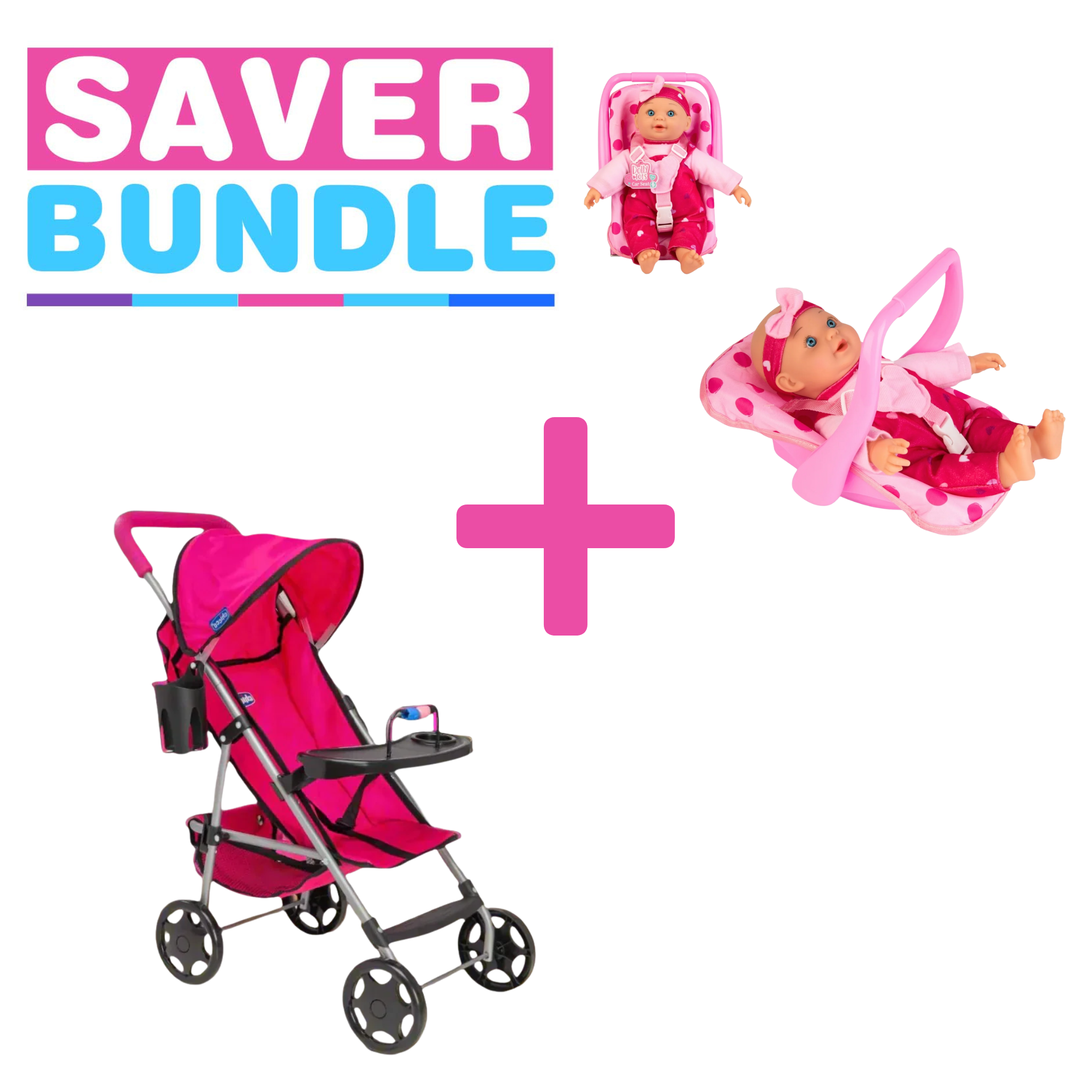 Chicco Ulala Playtime +  Dolly Tots 30cm Doll & Car Seat Bundle