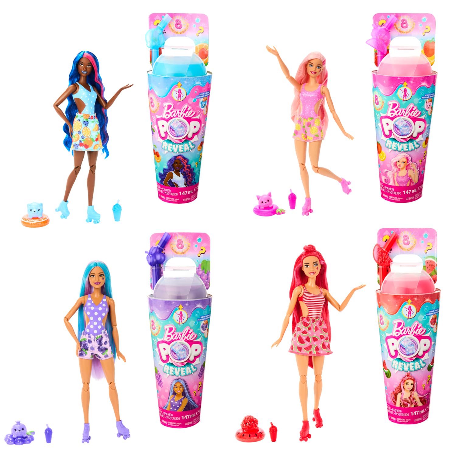 Barbie Pop Reveal Dolls, Fruit Series