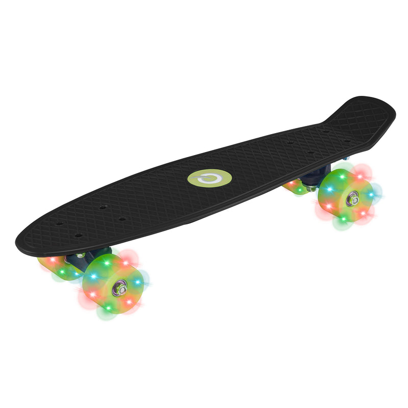 EVO 22" Light Up Penny Board - Black Skateboards