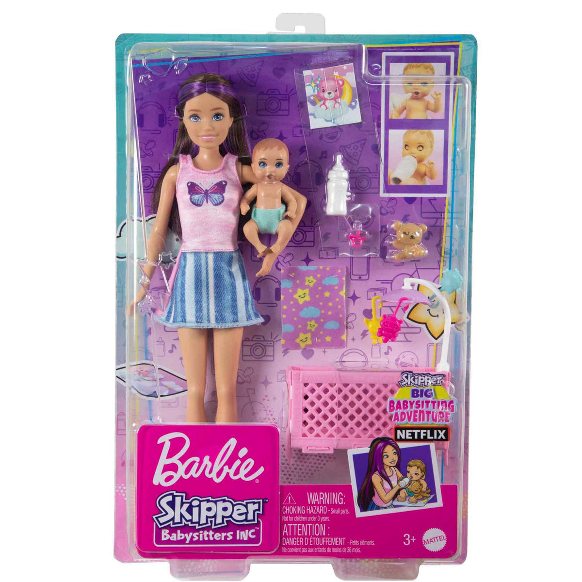 Barbie Skipper Big Babysitting Adventure Sleepy Baby Playset