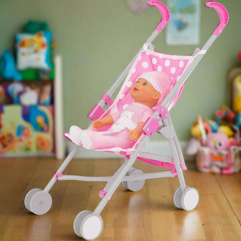 Dolly Tots Dolls Stroller - Includes Doll