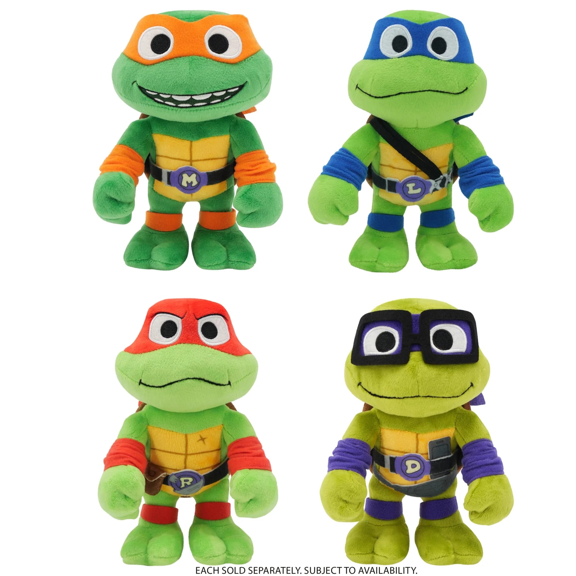 Teenage Mutant Ninja Turtles 8" Plush Assorted Soft Toys