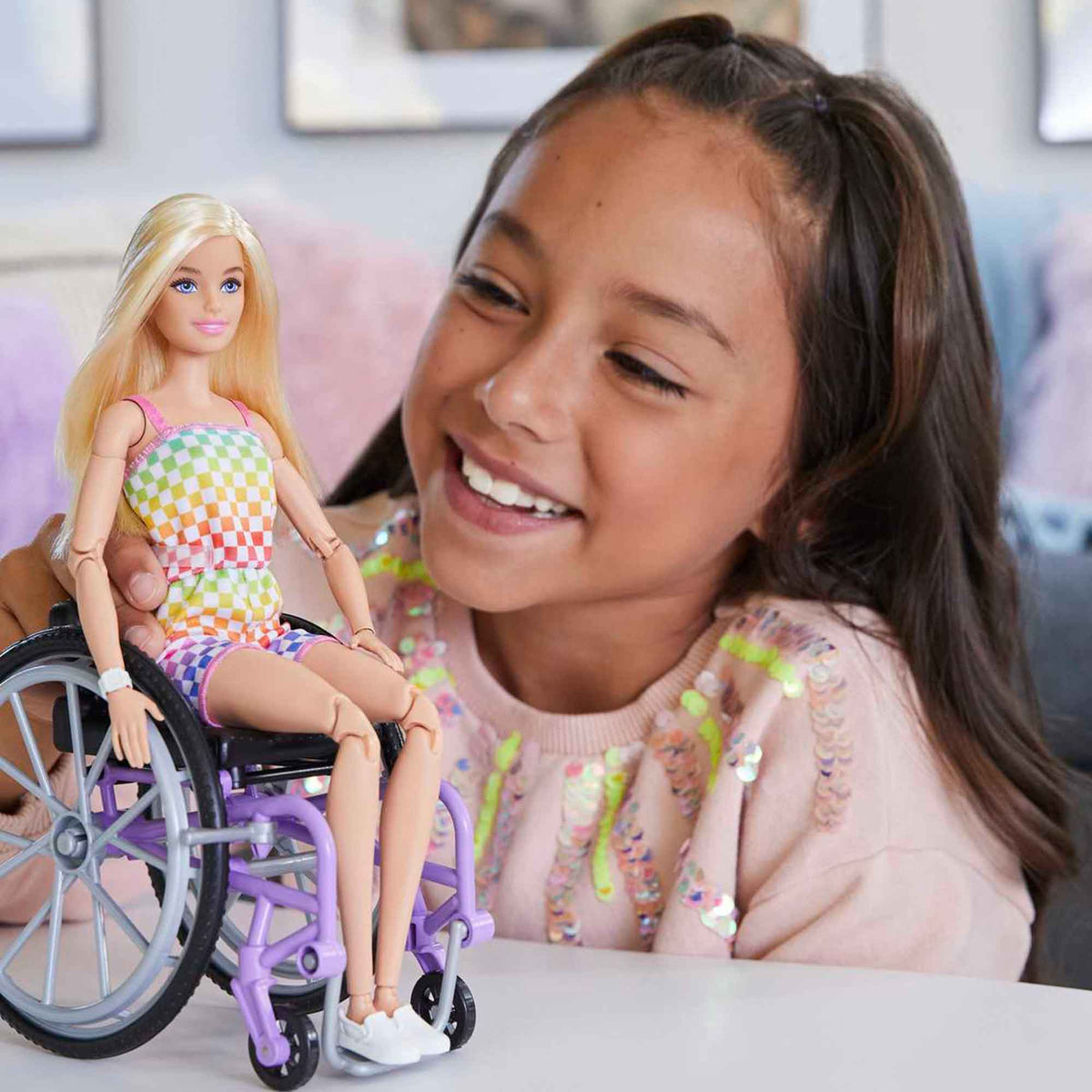 Barbie Doll With Wheelchair And Ramp - Blonde
