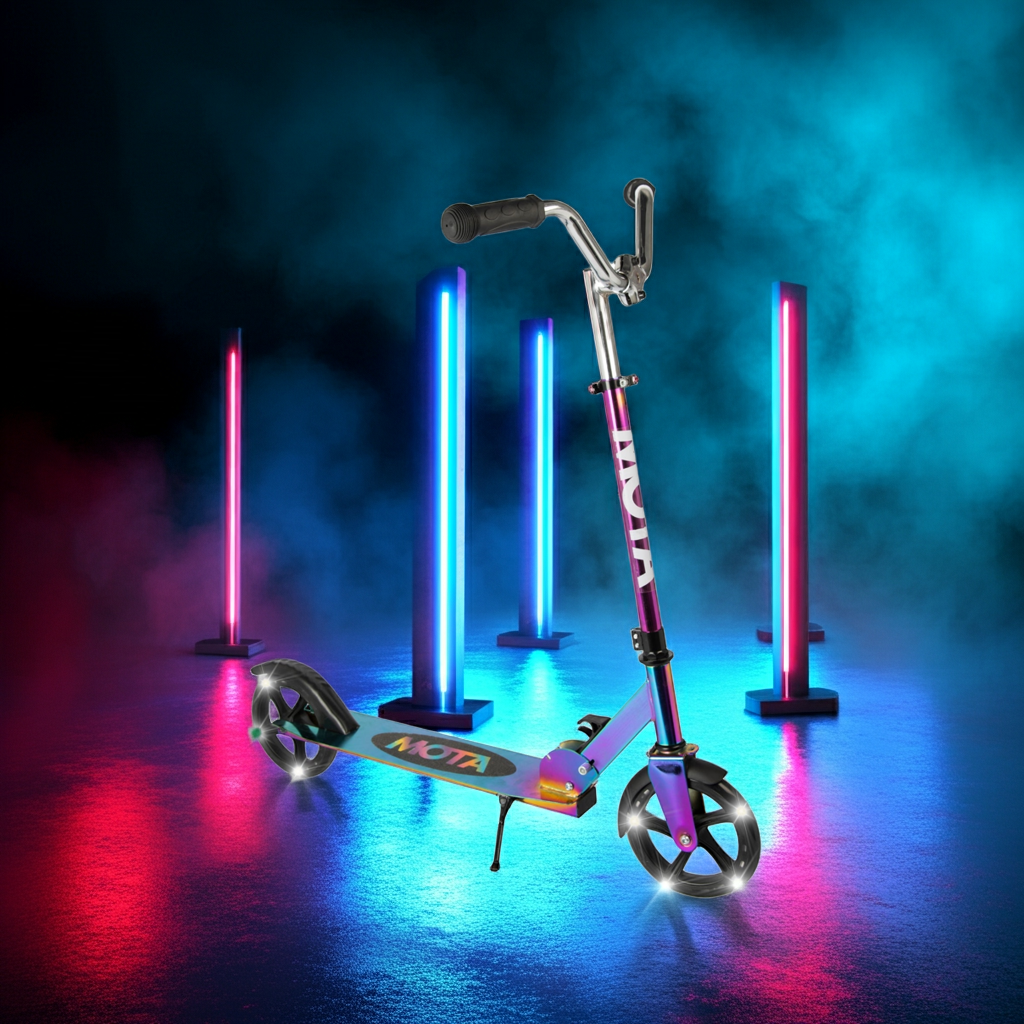 ATOM Light Up Neo Chopper Max 180 Scooter