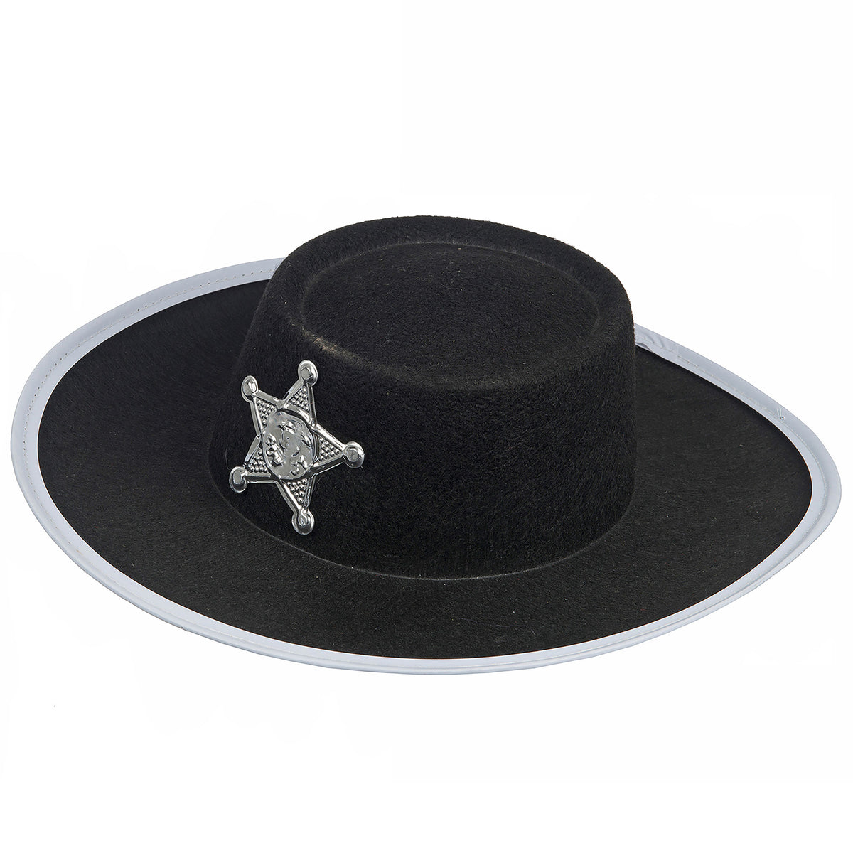 Childrens Roleplay Fancy Dress Cowboy Hat - Black