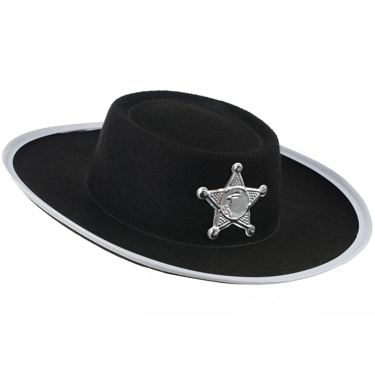 Childrens Fancy Dress Cowboy Hat - Black Fancy Dress