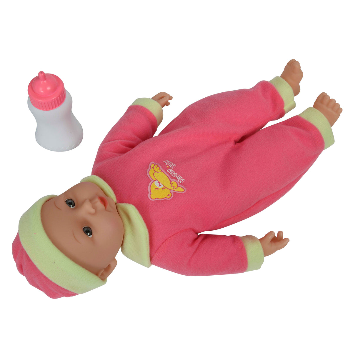 BabyBoo Bed Time Baby Doll with Bottle - Pink
