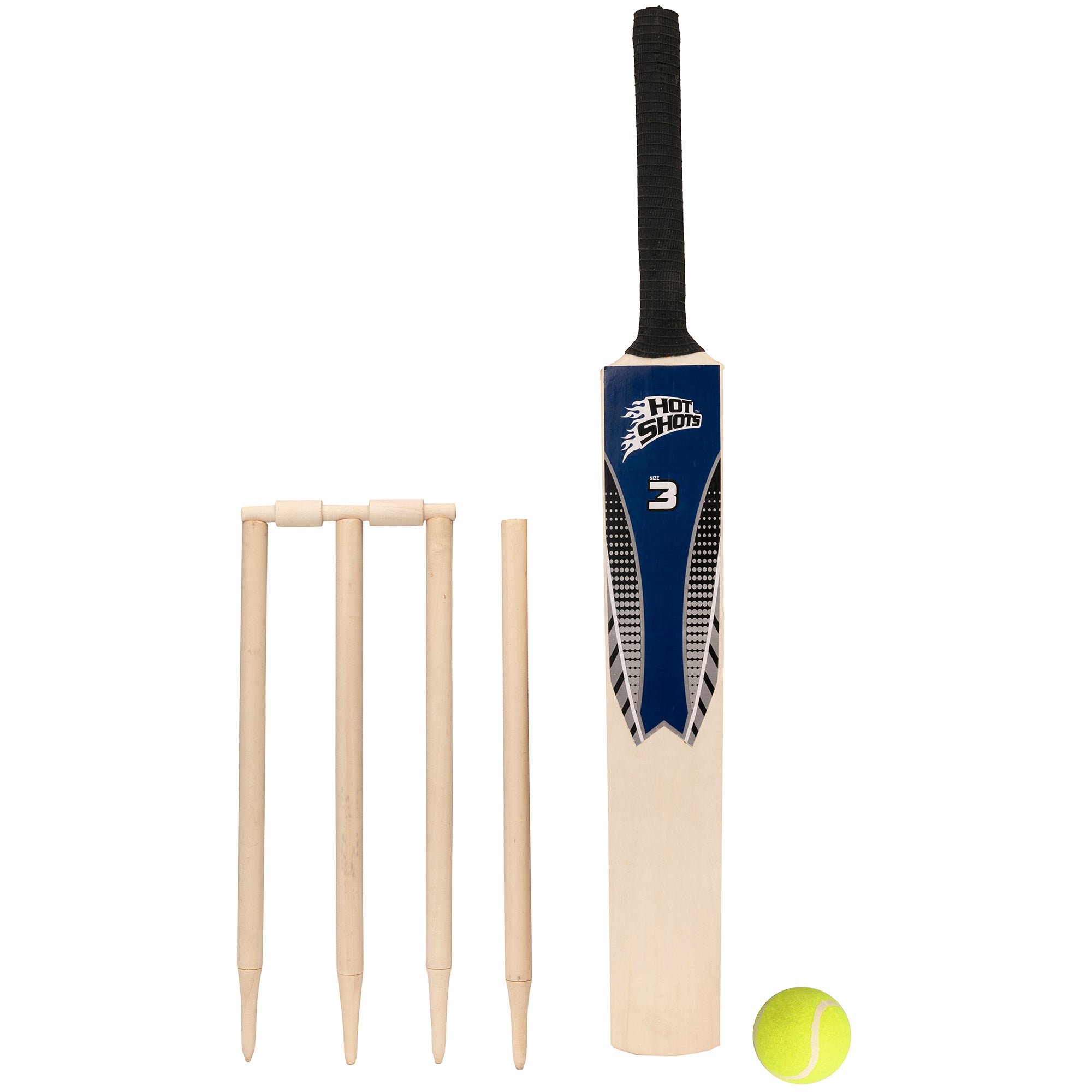 Wooden Size 3 Junior Cricket Bat Set Garden Toys & Games