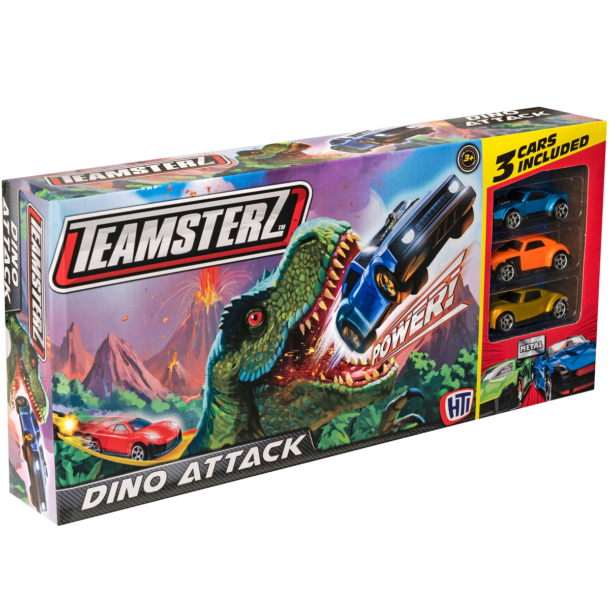 Teamsterz Speed City Dino Attack Racing Track Toy