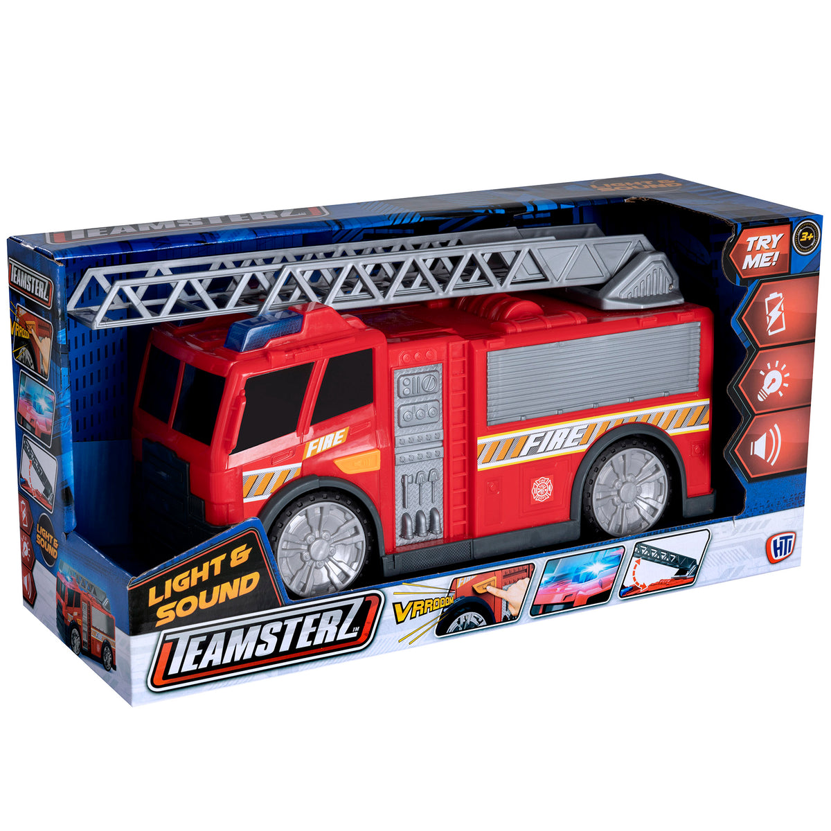 Teamsterz Mighty Machines Medium Light &amp; Sound Fire Engine Cars &amp; Transporters