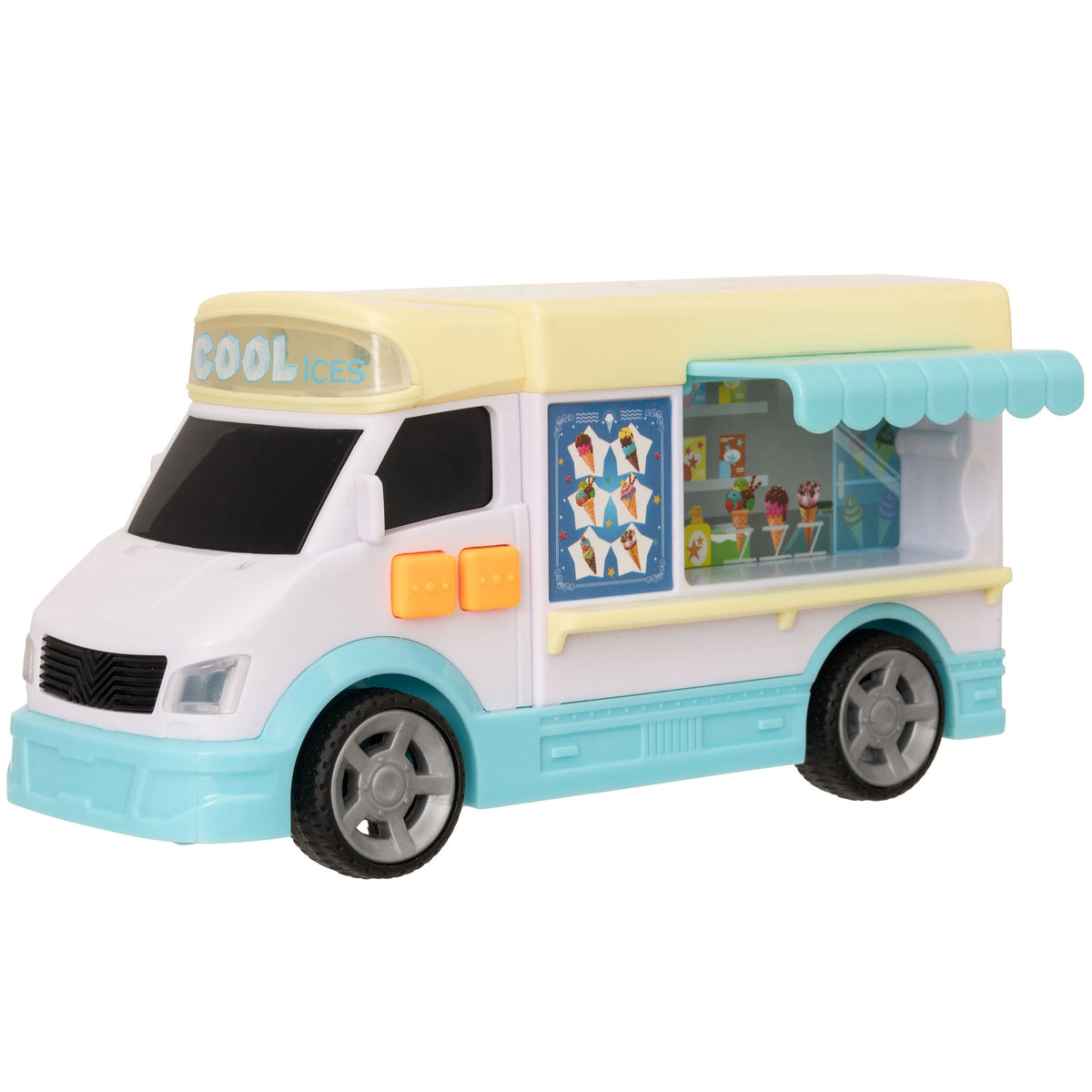 Teamsterz Mighty Machines Small Light &amp; Sound Ice Cream Truck Cars &amp; Transporters
